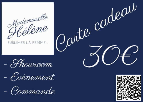 carte cadeau montant 30 euros