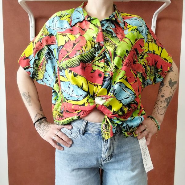 Chemise imprimée tropicale Hippocampe Les hauts Mademoiselle Hélène