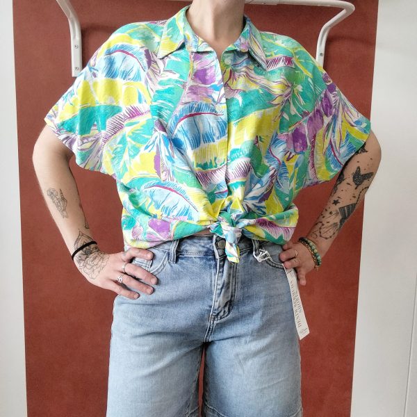 Chemise imprimée tropicale Hippocampe Les hauts Mademoiselle Hélène