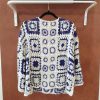 Gilet crochet « Boho Squares » Les hauts Mademoiselle Hélène