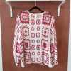 Gilet crochet « Boho Squares » Les hauts Mademoiselle Hélène