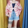 Gilet crochet « Boho Squares » Les hauts Mademoiselle Hélène