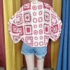 Gilet crochet « Boho Squares » Les hauts Mademoiselle Hélène