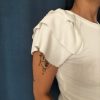 T-shirt manches volantées élégantes Les hauts Mademoiselle Hélène T-shirt manches volantées élégantes Les hauts Mademoiselle Hélène