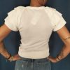 T-shirt manches volantées élégantes Les hauts Mademoiselle Hélène T-shirt manches volantées élégantes Les hauts Mademoiselle Hélène