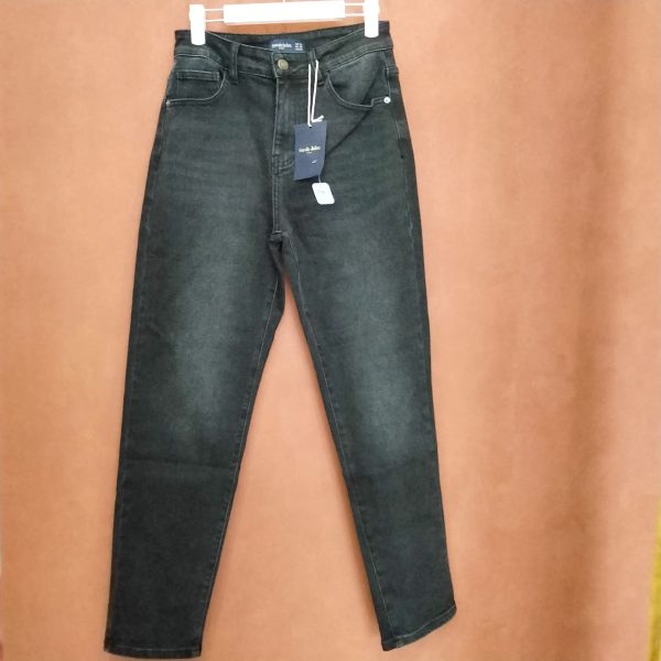 Jeans taille haute coupe Mom Jeans Mademoiselle Hélène