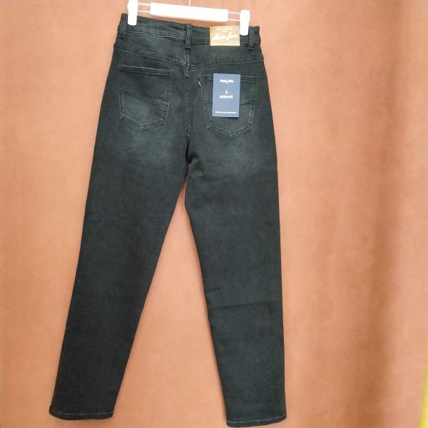 Jeans taille haute coupe Mom Jeans Mademoiselle Hélène
