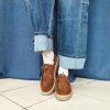 Mocassins en daim camel Chaussures & Accessoires Mademoiselle Hélène Mocassins en daim camel