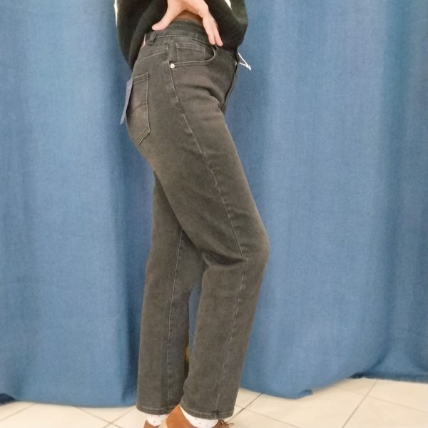 Jeans taille haute coupe Mom Jeans Mademoiselle Hélène