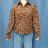 Chemise fleurie en velours