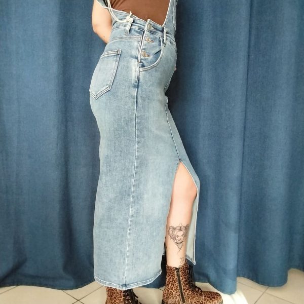 Robe salopette en jean Jeans Mademoiselle Hélène Robe salopette en jean Jeans Mademoiselle Hélène
