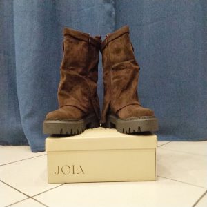 Bottes cargo suédées chocolat