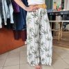 Pantalon large imprimé palmiers