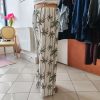 Pantalon large imprimé palmiers
