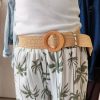 Pantalon large imprimé palmiers