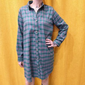 Robe-chemise à carreaux