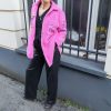 Pantalon en simili cuir noir, de fabrication Française