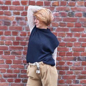 Pull sans manches dentelle