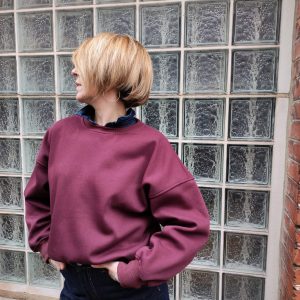Sweat oversize imprimé soleil