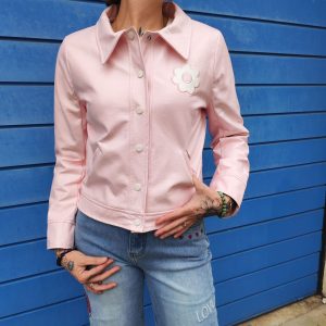 Veste rose vinyle Hippocampe