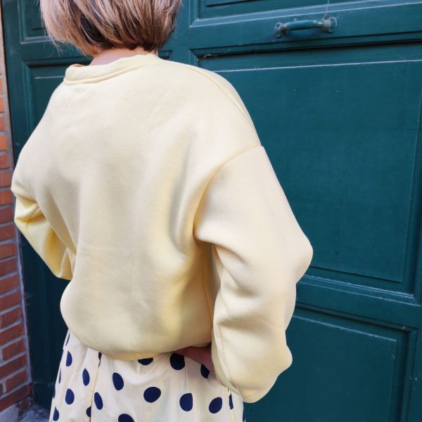Sweat pastel motif pastèques,Coupe oversize / légèrement ample Manches longues avec poignets resserrés Col rond classique Motif pastèque brodée sur la poitrine Tissu doux et confortable Coloris : rose, blanc, jaune Style casual, streetwear, fun Saison : mi-saison / toute l'année