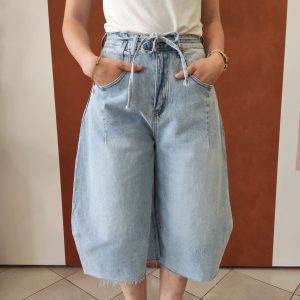 Bermuda barrel en jean